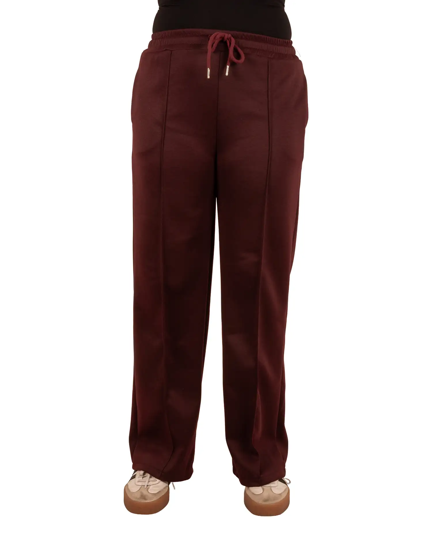 Burgundy stretch broek van BM - Afbeelding 4