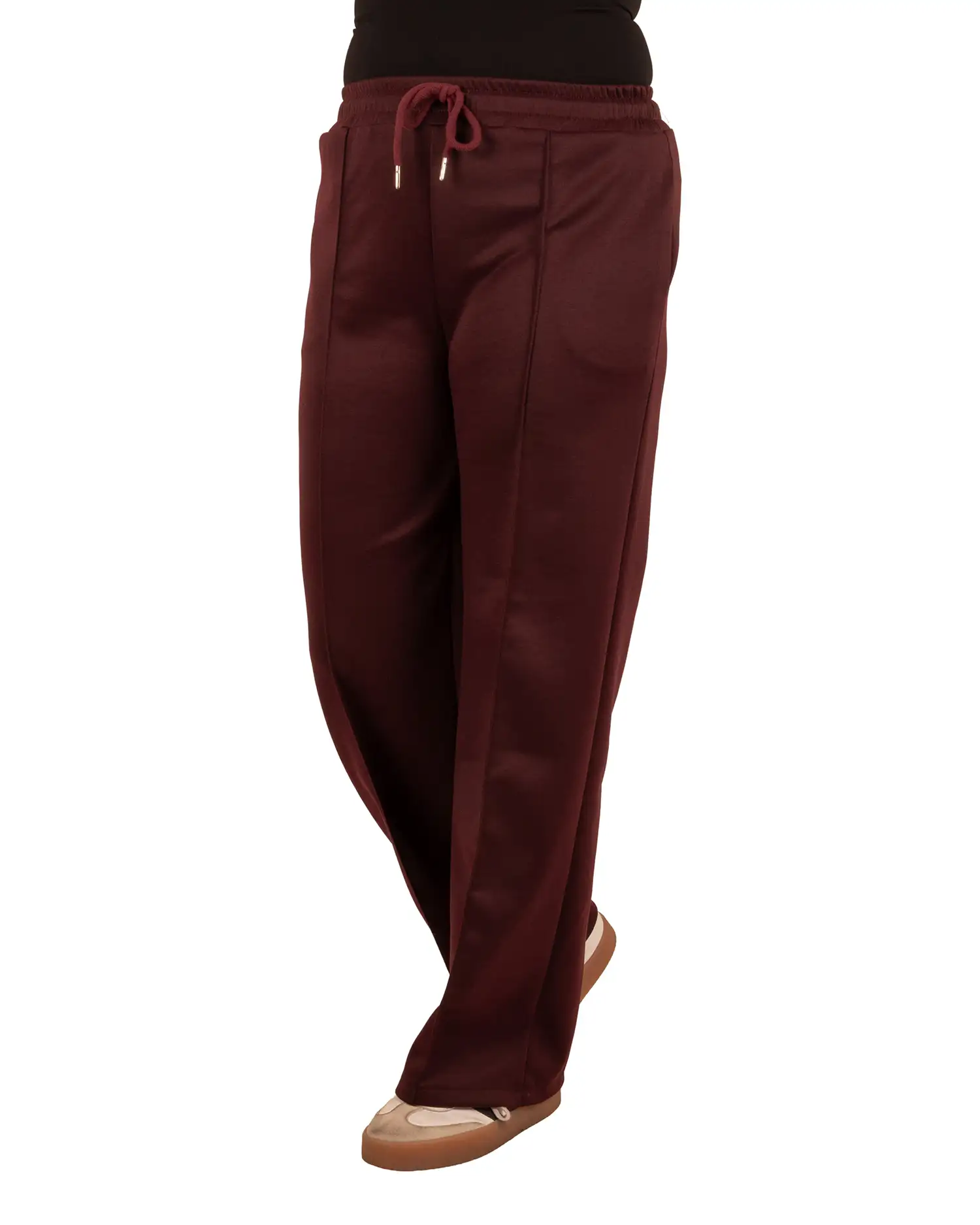 Burgundy stretch broek van BM - Afbeelding 2