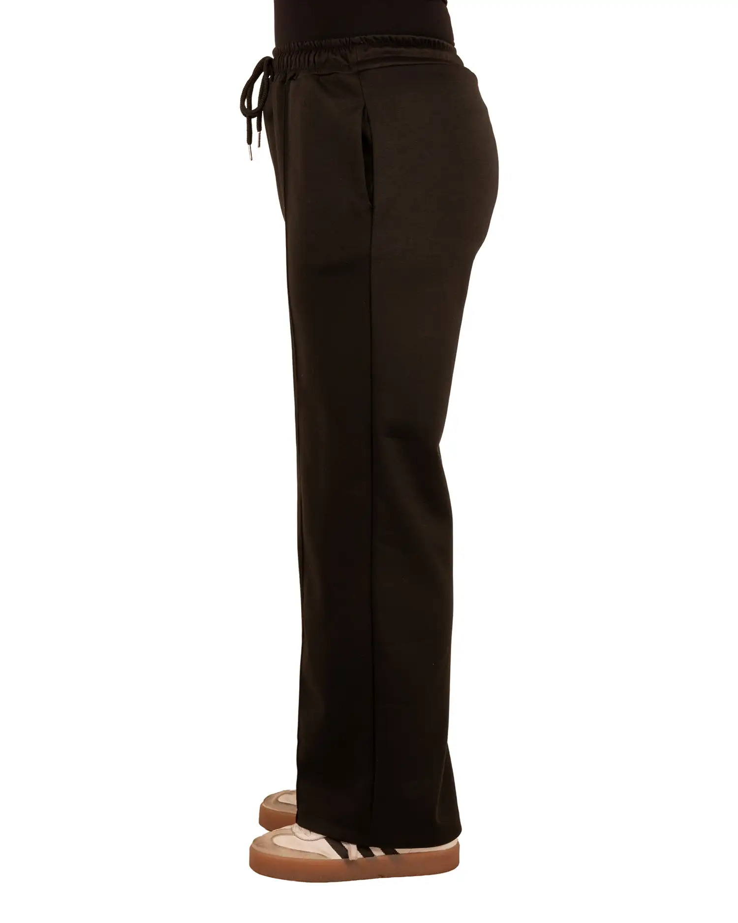 Zwarte stretch broek van BM - Afbeelding 3
