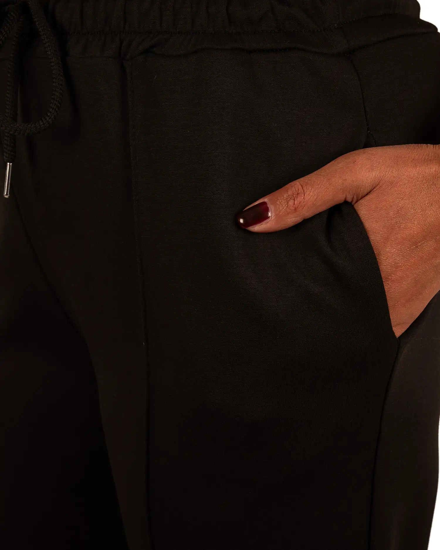 Zwarte stretch broek van BM - Afbeelding 5