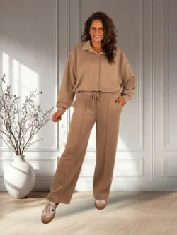 Donkerbeige stretch broek van BM